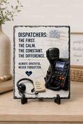 The First. The Calm. The Constant. The Difference. — 5.9 x 7.9 Inch Slate with Display Holder
