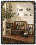 Part Irish. All Heart — 5.9 x 7.9 Inch Slate with Display Holder