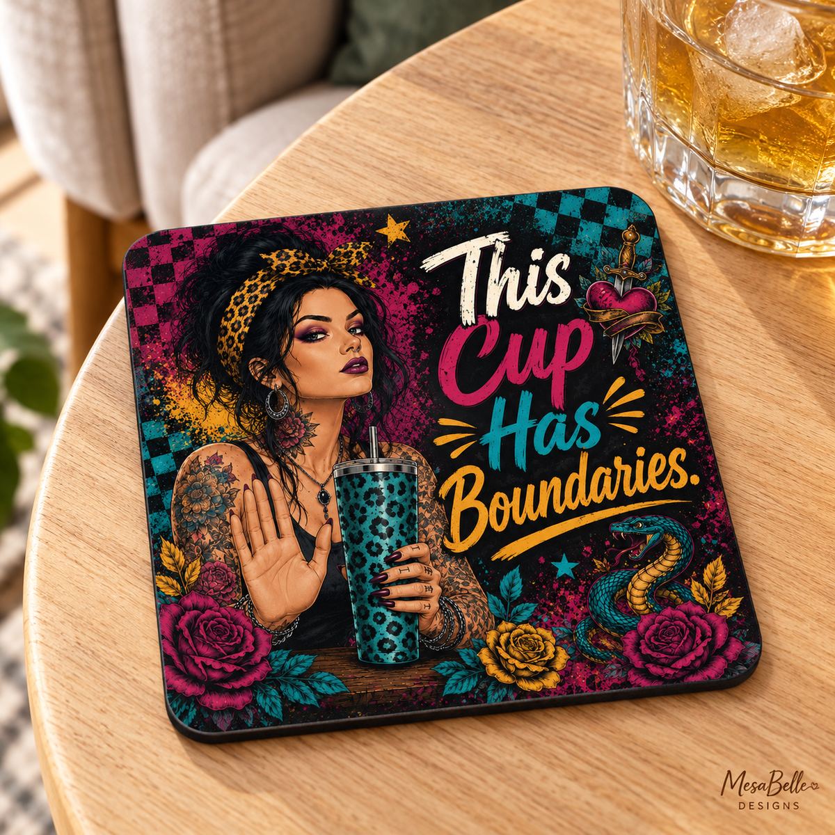 This Cup Has Boundaries - Coaster
