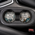 EMS Brain Never Clocks Out & Yes, I Have Snacks — Car Coaster Set of 2