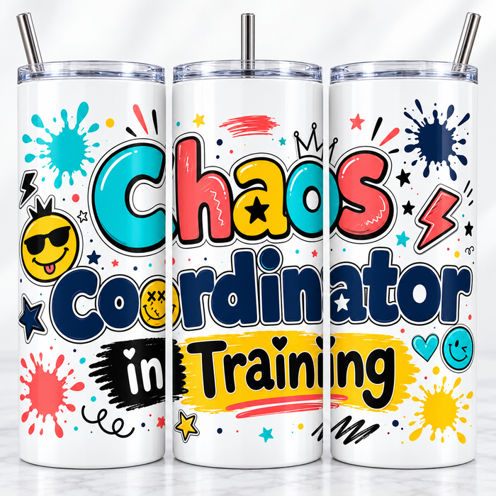 Chaos Coordinator in Training 15oz Kids Tumbler