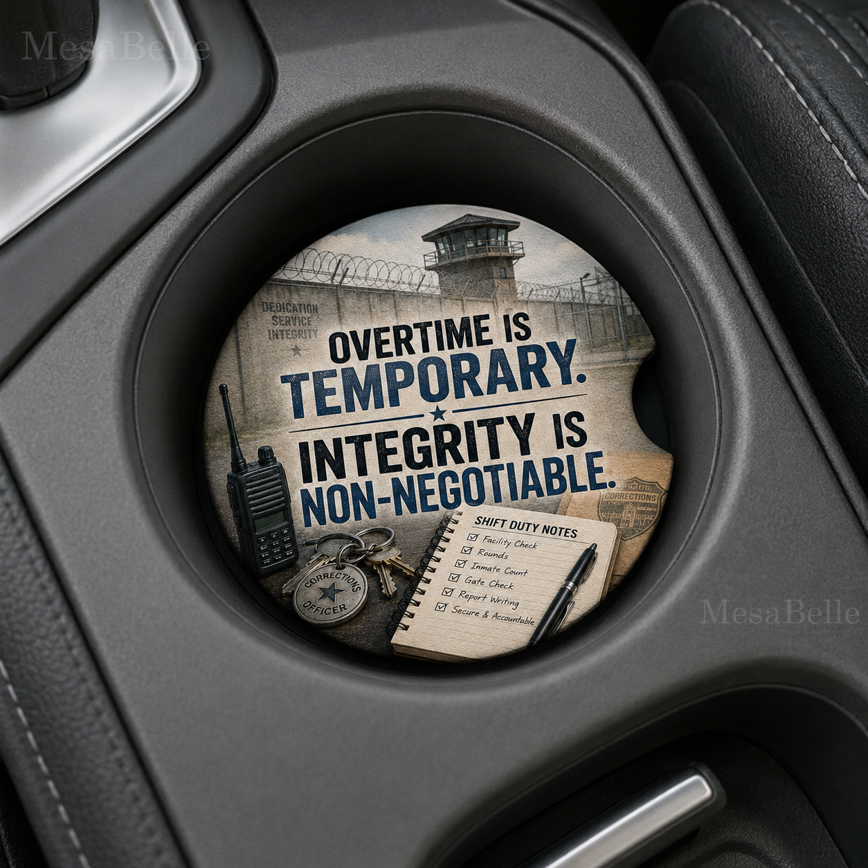Overtime Is Temporary. Integrity Is Non-Negotiable. — Car Coaster
