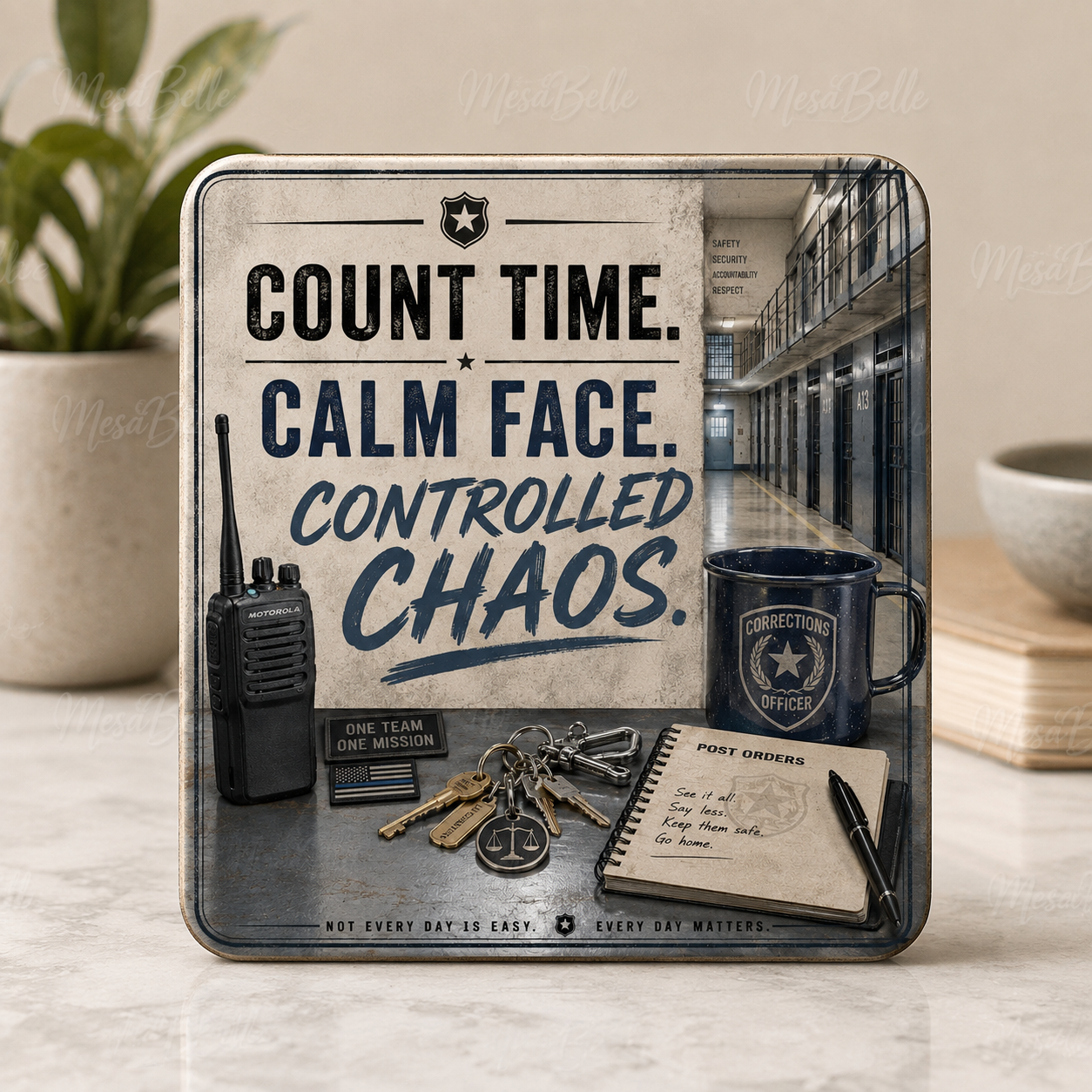 Count Time. Calm Face. Controlled Chaos. — Coaster
