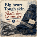 Big Heart. Tough Skin. That's How We Survive. — Coaster
