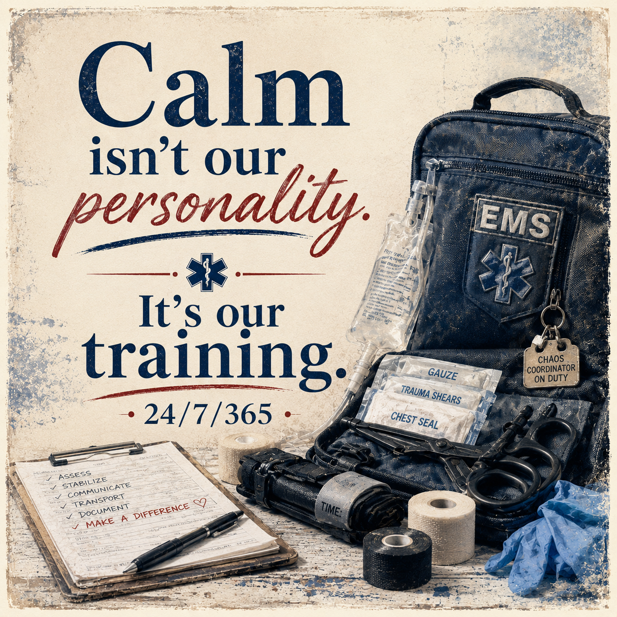 Calm Isn't Our Personality. It's Our Training. — Coaster