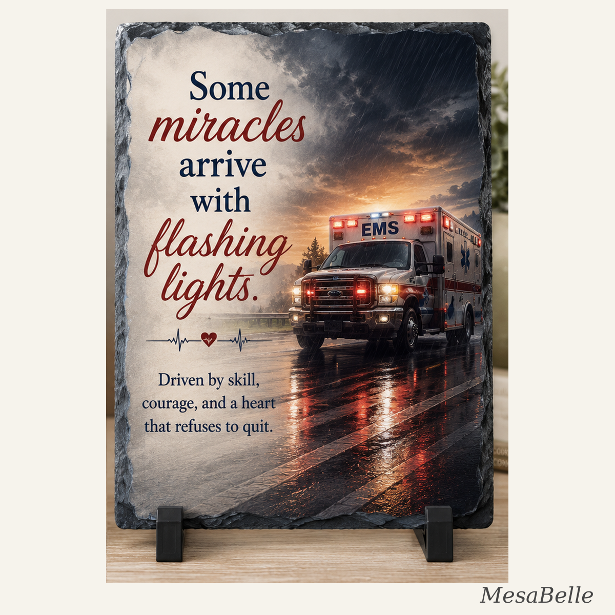 "Some miracles arrive with flashing lights." — Slate Keepsake