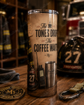 The Tone Drops. The Coffee Waits. — 20oz Skinny Tumbler