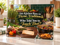 This Kitchen Runs on Thyme, Tradition & Who Told You to Touch That? - 11"x7.87" Glass Cutting Board