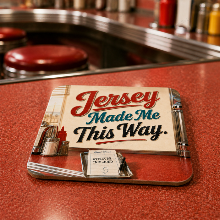 Jersey made me this way — 4 x 4 Cork-Backed Coaster