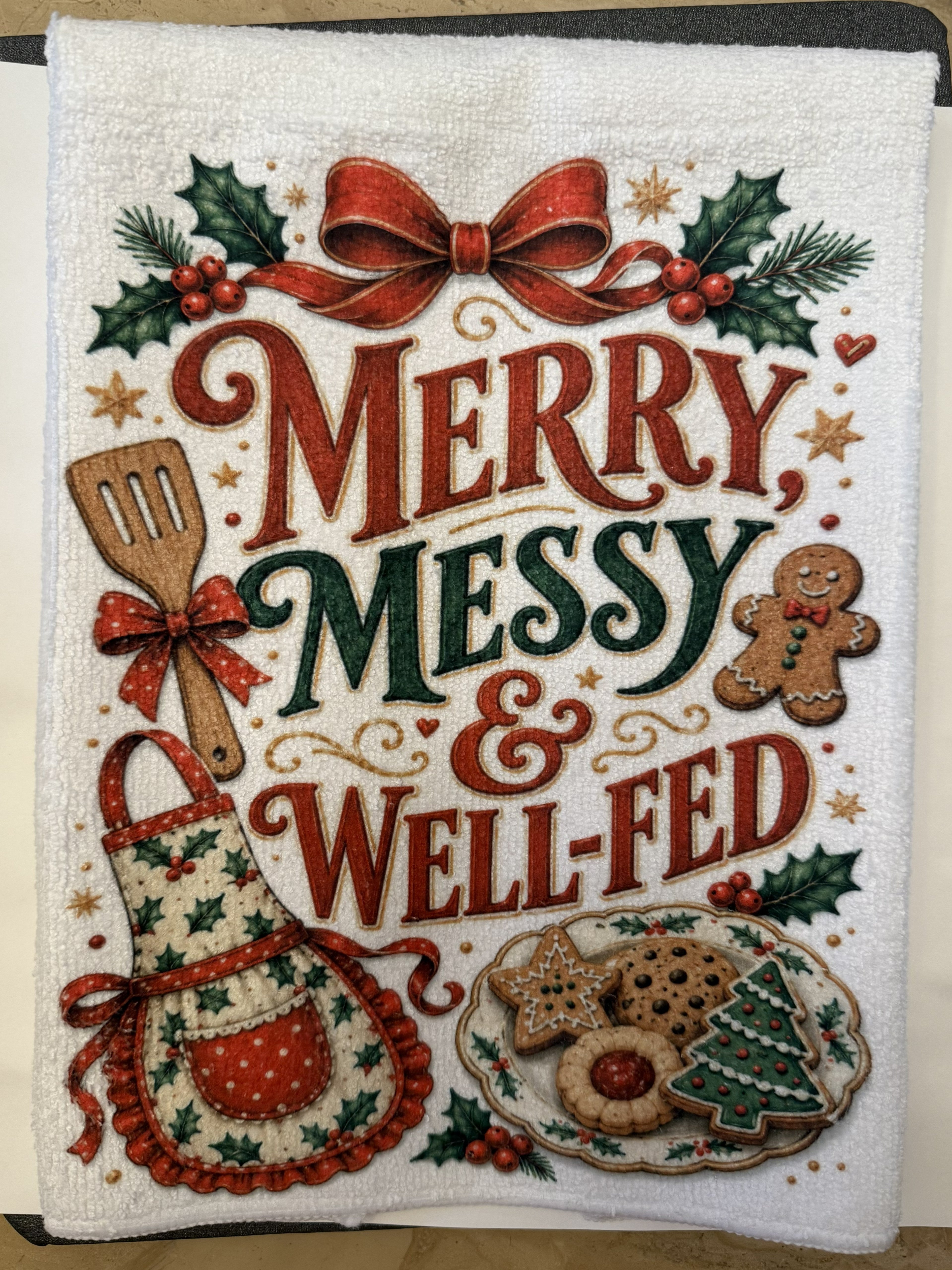 Merry, Messy, & Well-Fed - Microfiber Dish Towel