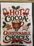 Hot Cocoa & Questionable Choices - Microfiber Dish Towel
