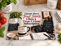 I Don't Have Trust Issues. I Have a True Crime Subscription. — 11" x 7.87" Glass Cutting Board