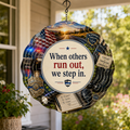 When Others Run Out. We Step In. — 8" Wind Spinner