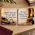 The Late & Dramatic Duo - Set of 2 Ceramic Coasters