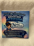 "Contact the Manufacturer" Daughter Coaster with Cork Back
