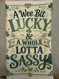 A Wee Bit Lucky & A Whole Lotta Sassy - Microfiber Dish Towel