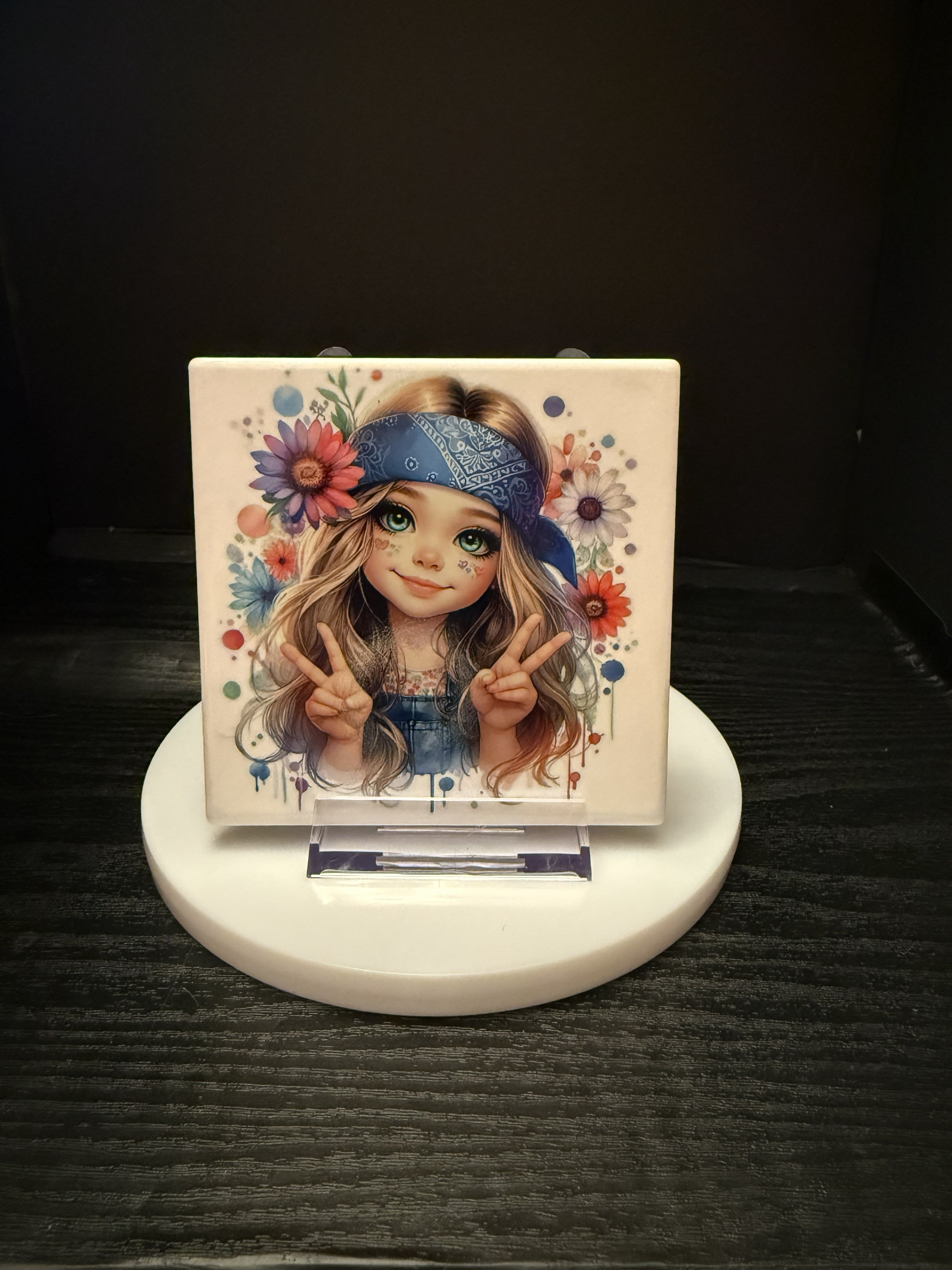 Free Spirit Flower Child  - Coaster