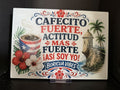 Cafecito Fuerte, Actitud Más Fuerte, Así Soy Yo - 11"x7.87" Glass Cutting Board