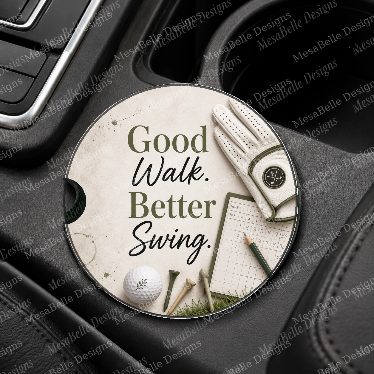 Good Walk. Better Swing. — Car Coaster