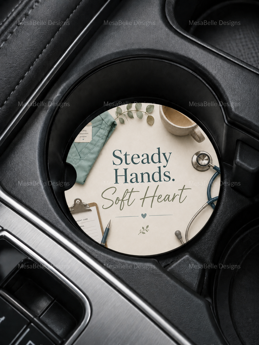 Steady Hands. Soft Heart. — Car Coaster