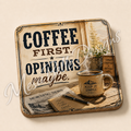 Coffee First. Opinions Maybe. — Coaster