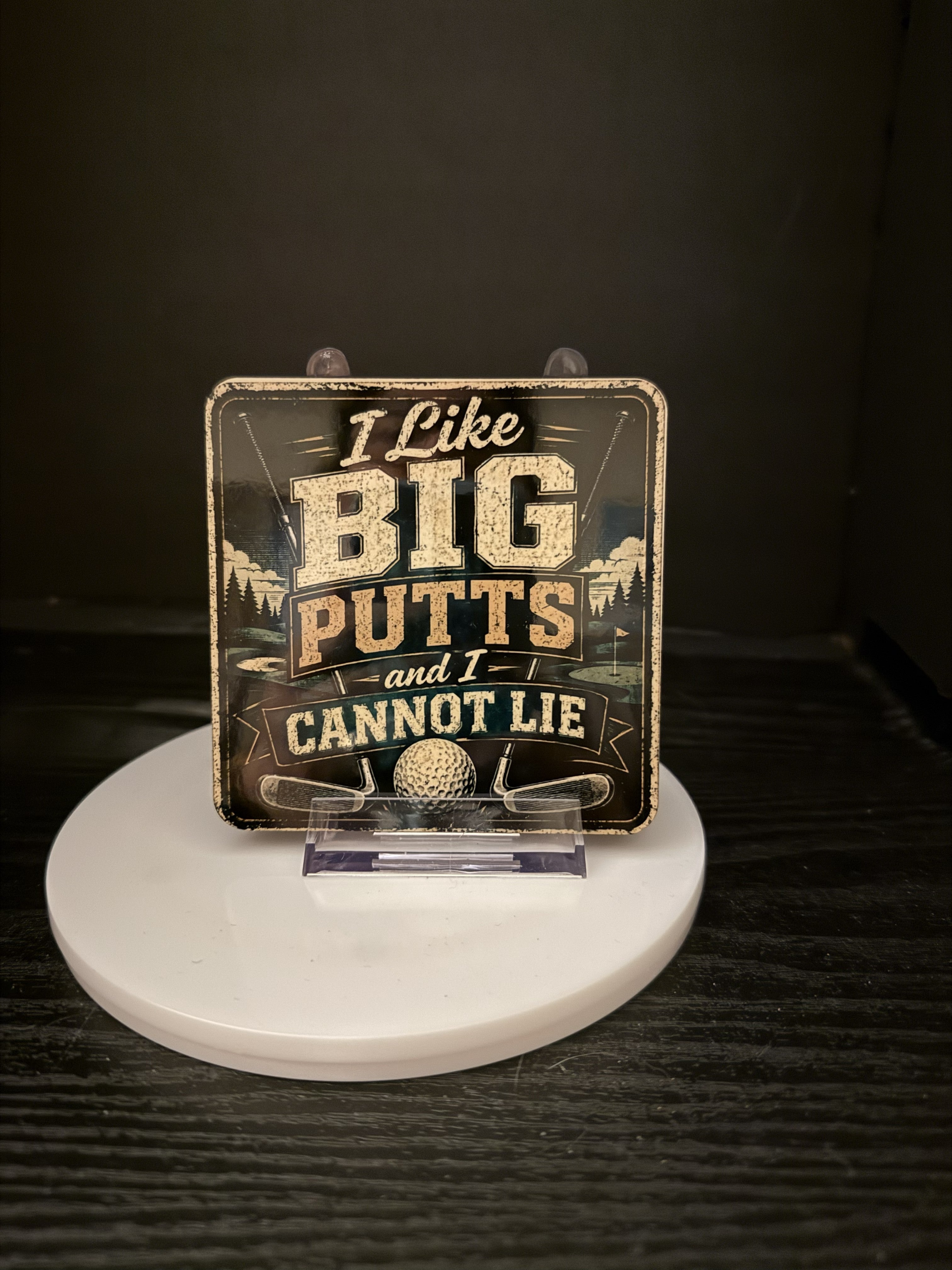 "I Like Big Putts and I Cannot Lie" Golf  - Coaster