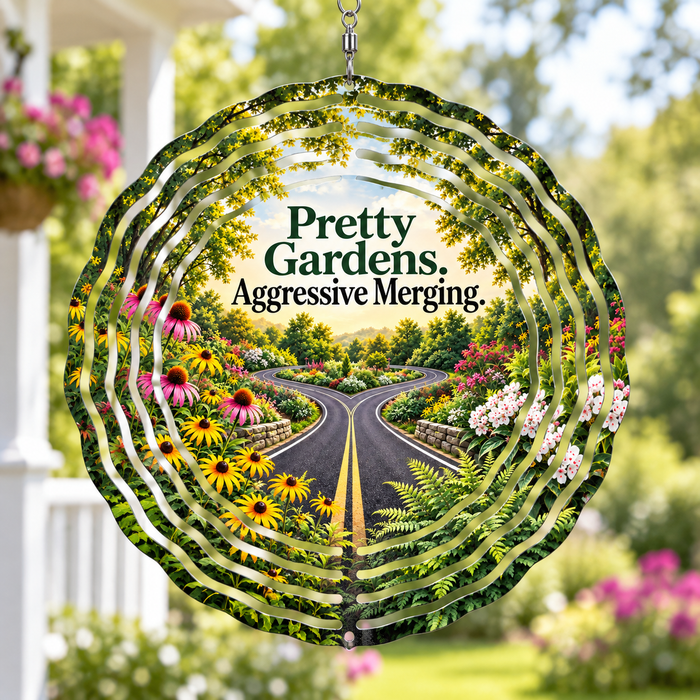Bloom Softly, Merge Aggressively — 8-Inch Wind Spinner