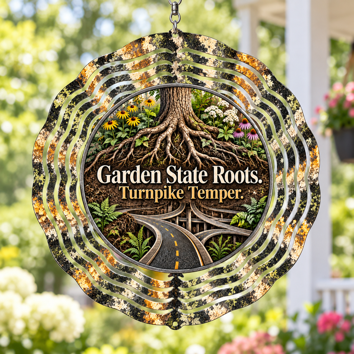 Garden State Grown, Turnpike Tested — 8-Inch Wind Spinner