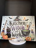 Kitchen Witch at Work - 11"x7.87" Glass Cutting Board