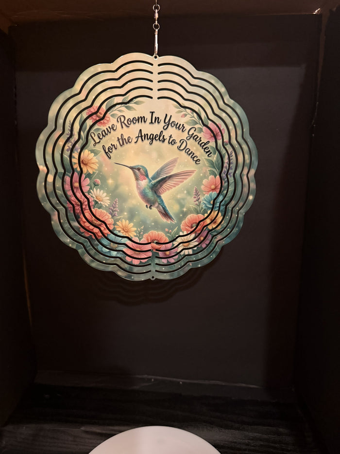 Angels in the Garden Wind Spinner - 8" Double Sided Wind Spinner