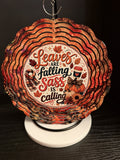 8" Double Sided Wind Spinner - Leaves Are Falling, Sass Is Calling