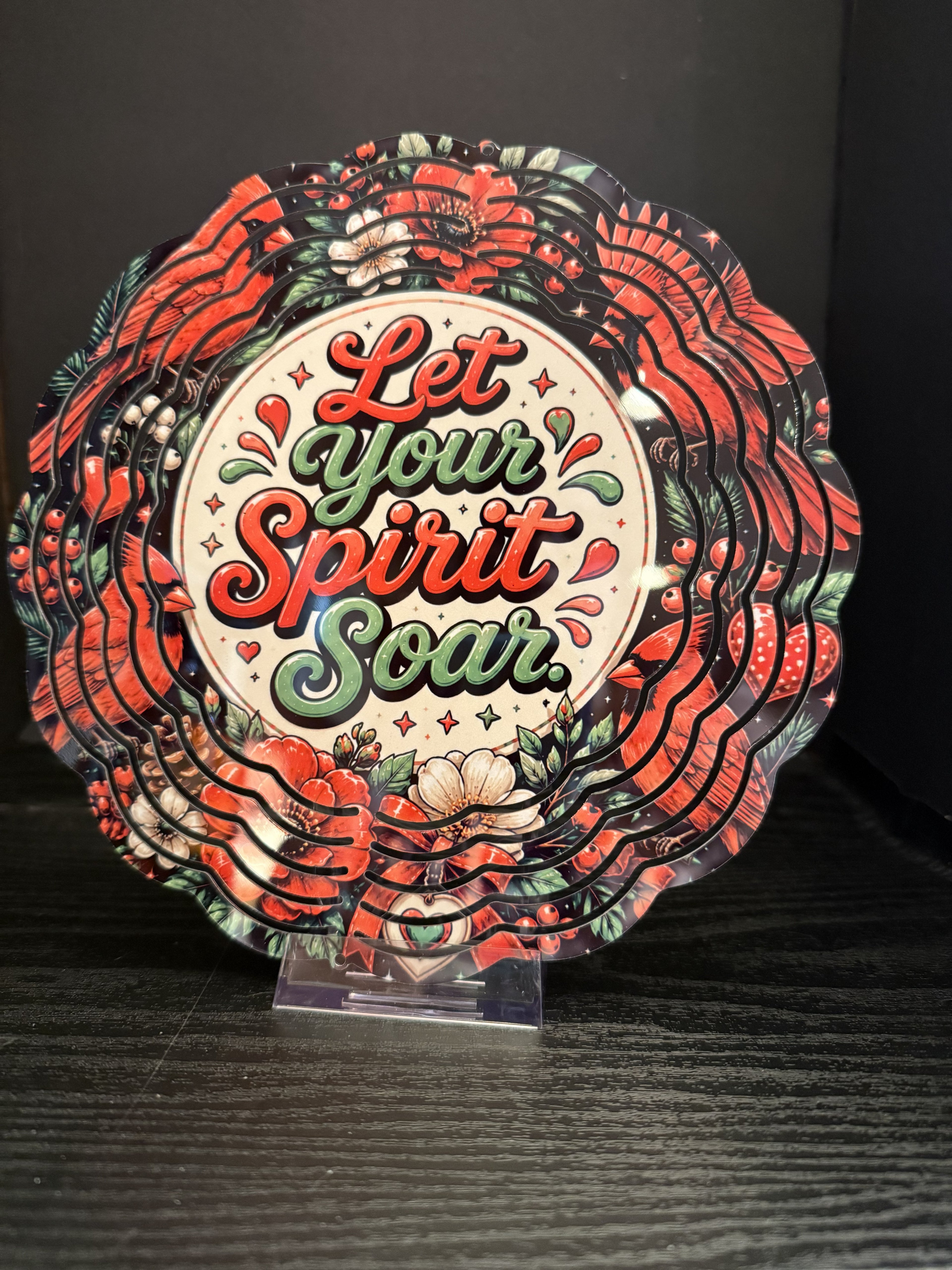 Let Your Spirit Soar - 8" Double Sided Wind Spinner
