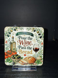 Mangia Mood - Pour the Wine, Pass the Bread  - Coaster