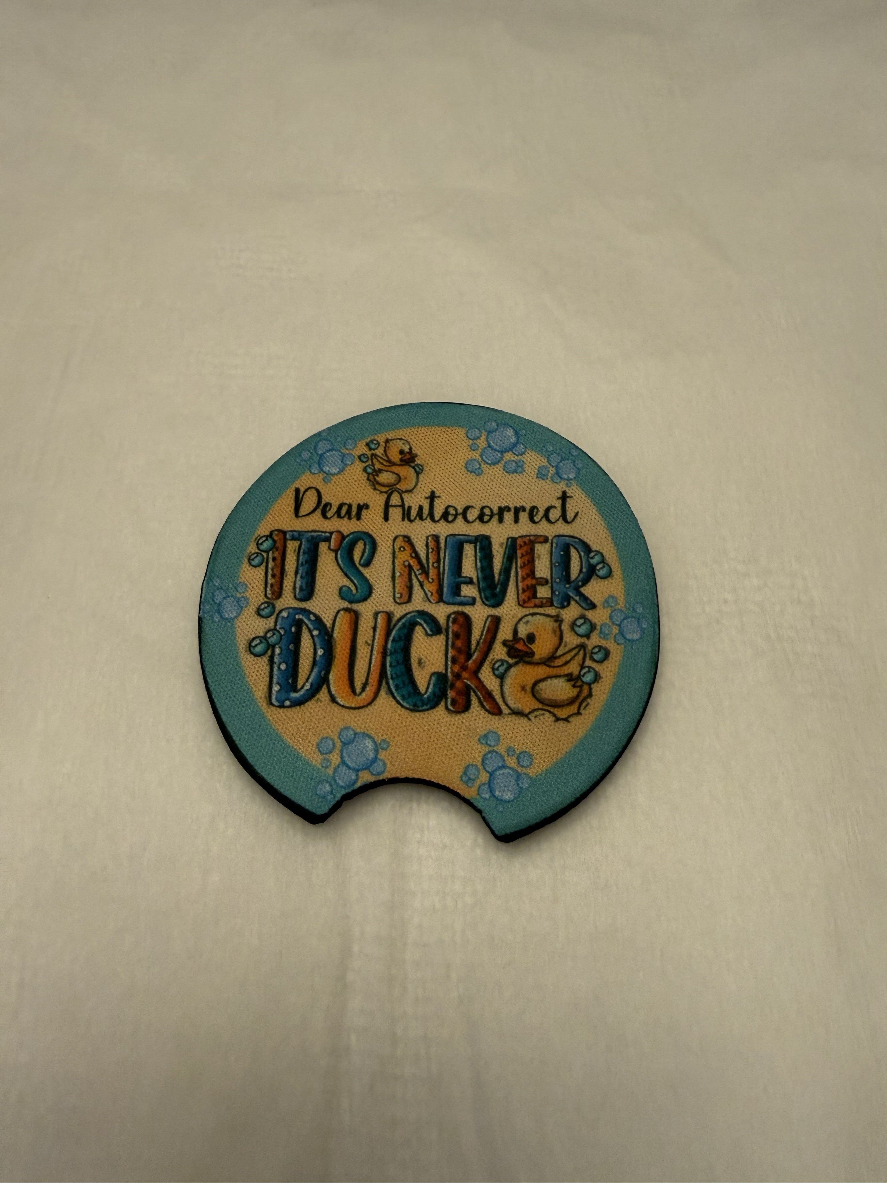 Car Coasters: It's never duck!