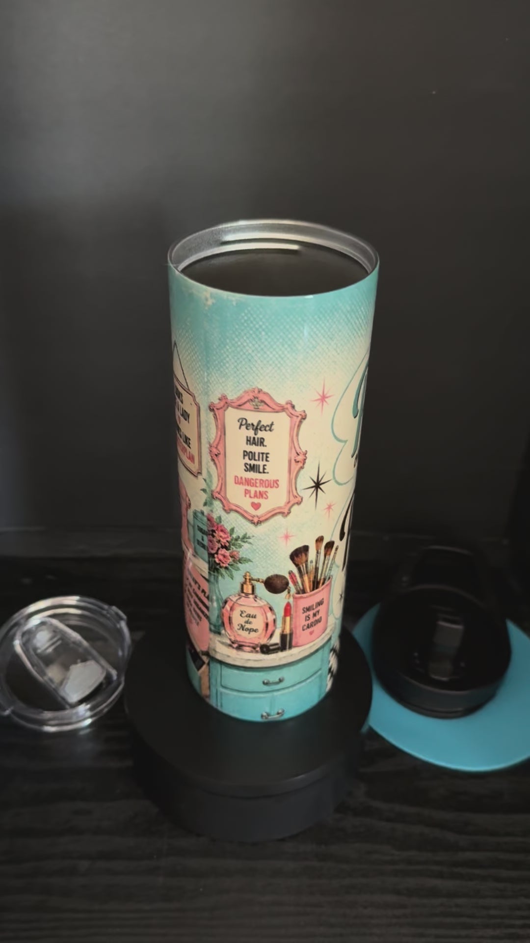 Polished on the Outside, Plotting on the Inside - 20oz Skinny Tumbler