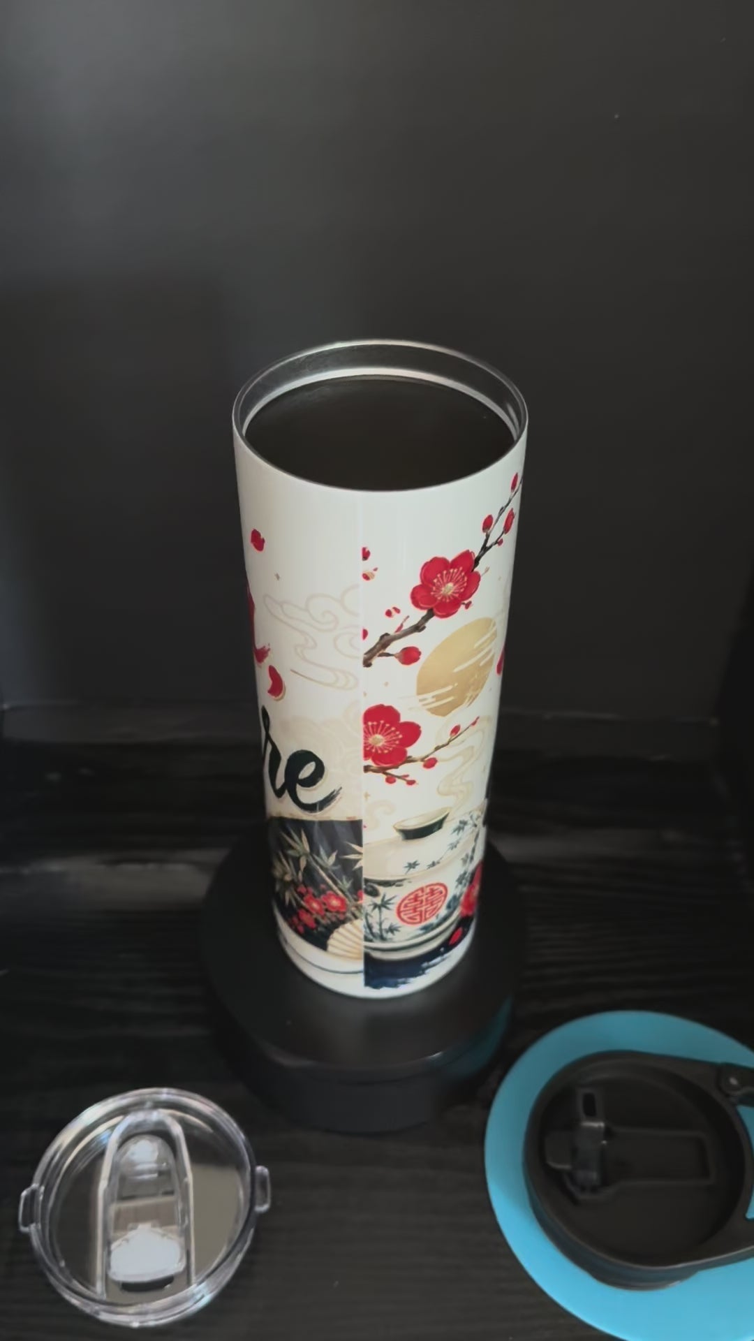 Hot Tea, Cold Stare - 20oz Skinny Tumbler