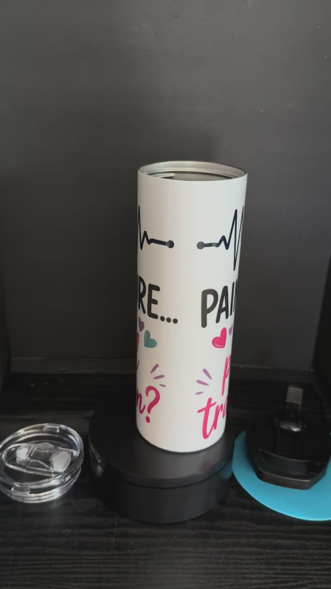 PT: Pain & Torture or is it Progress & Transformation - 20oz Skinny Tumbler