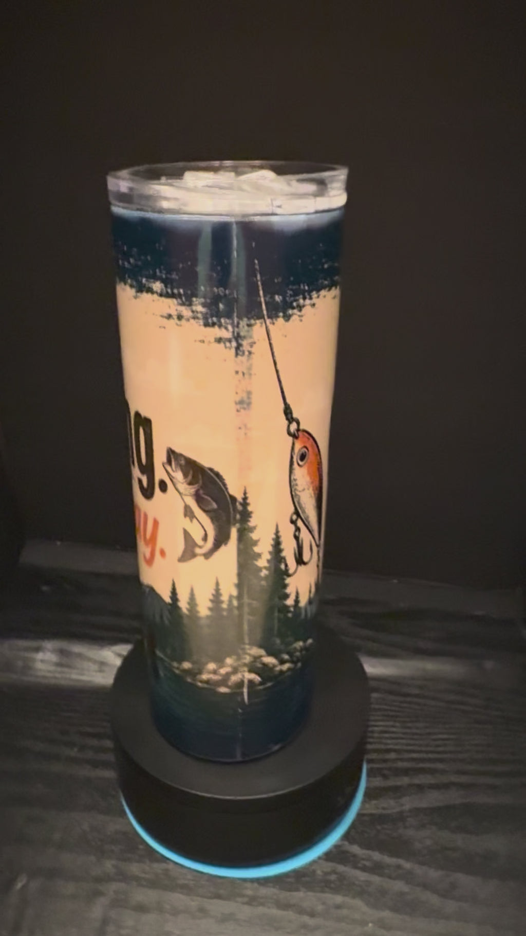 Gone Fishing. Mentally, Anyway 20oz Skinny Tumbler