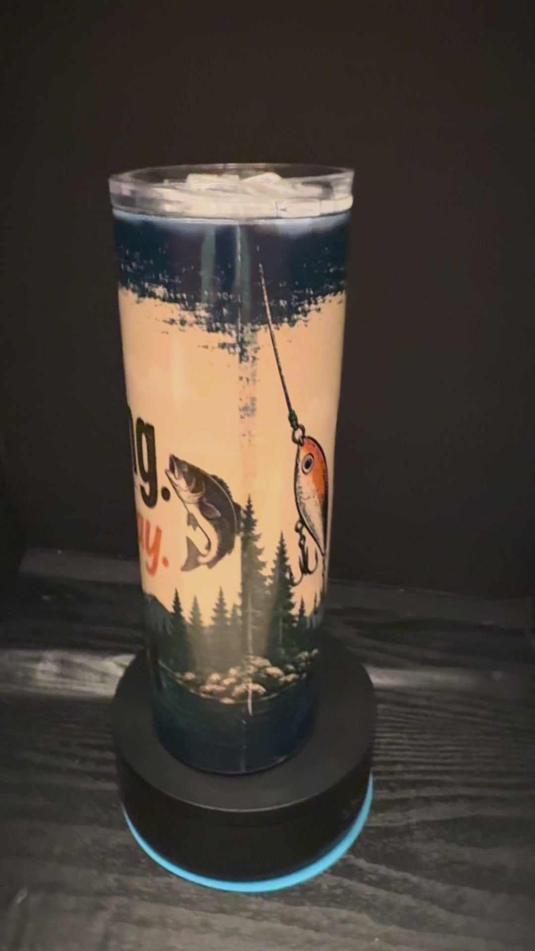 Gone Fishing. Mentally, Anyway 20oz Skinny Tumbler