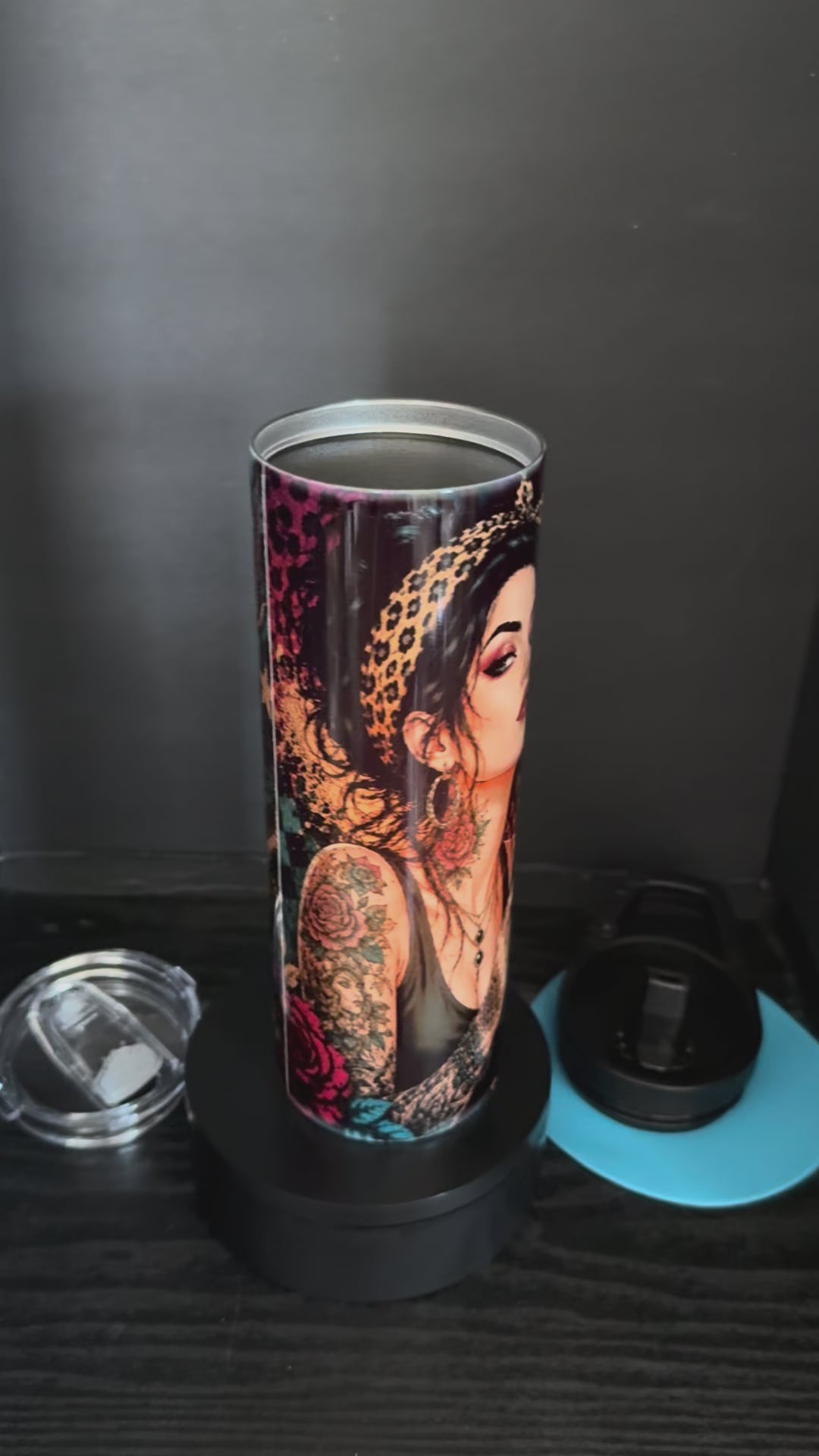 Cold Drink, Hot Temper - 20oz Skinny Tumbler