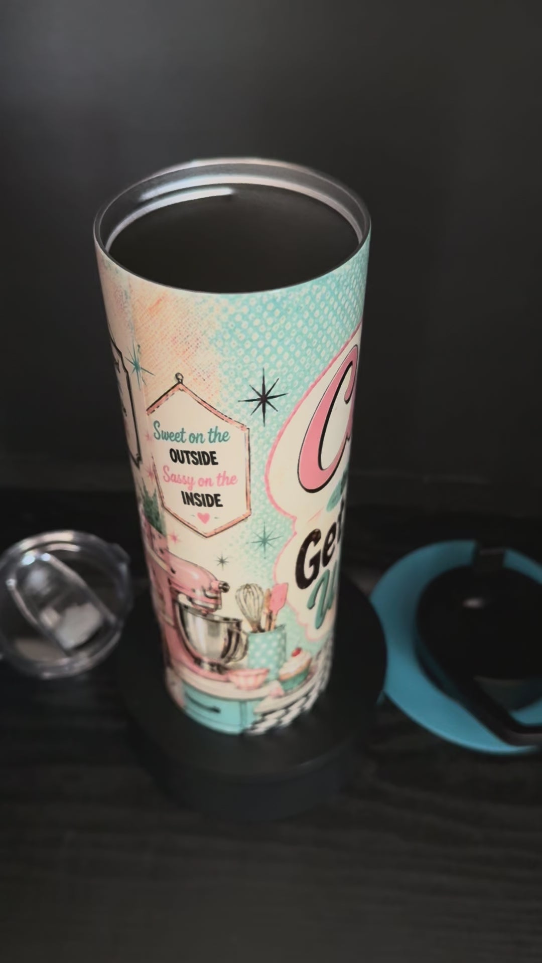 Cute Enough to Get Away With It - 20oz Skinny Tumbler