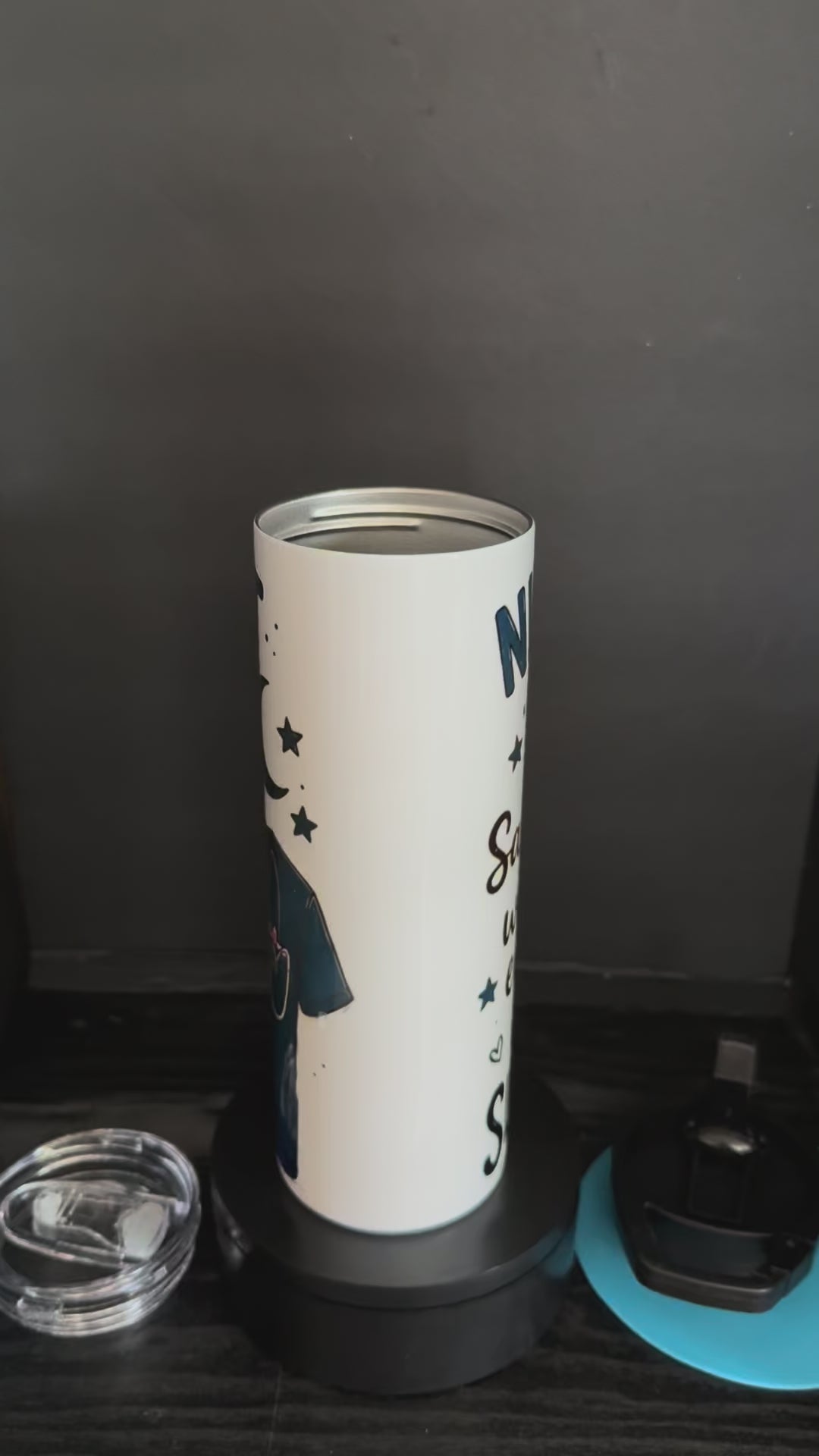 Night Ninja: Saving Lives While Everyone Else is Sleeping - 20oz Skinny Tumbler