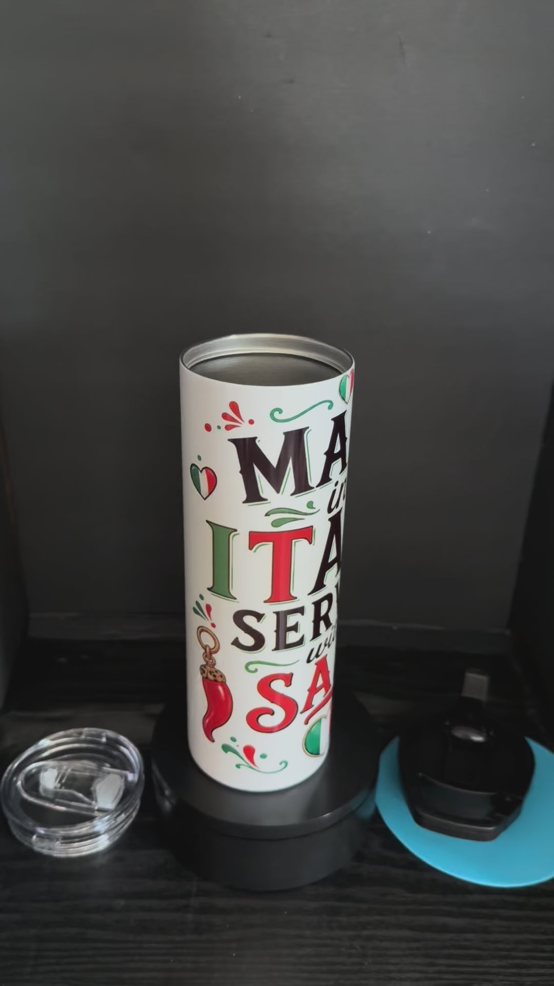 Made in Italy, Served with Sass - 20oz Skinny Tumbler
