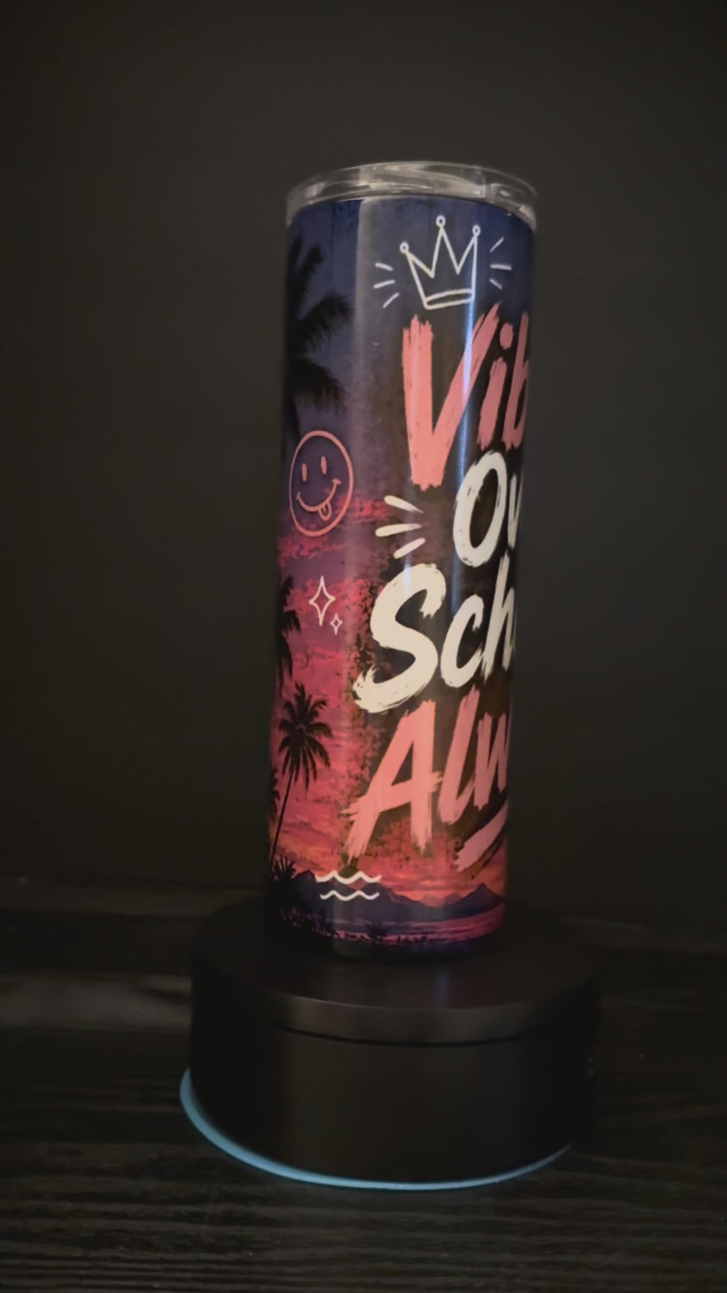 Vibes Over School, Always 20oz Skinny Tumbler