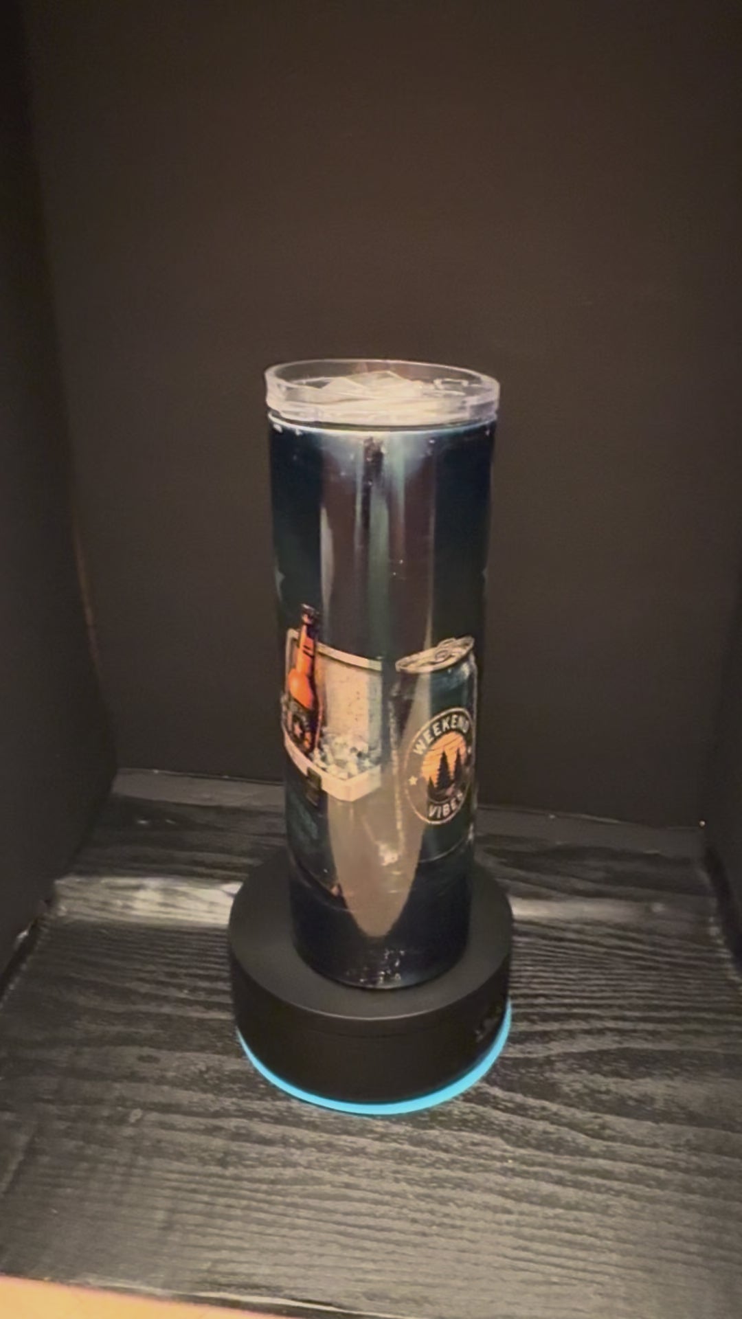 Fueled by Bad Ideas & Cold Drinks 20oz Skinny Tumbler