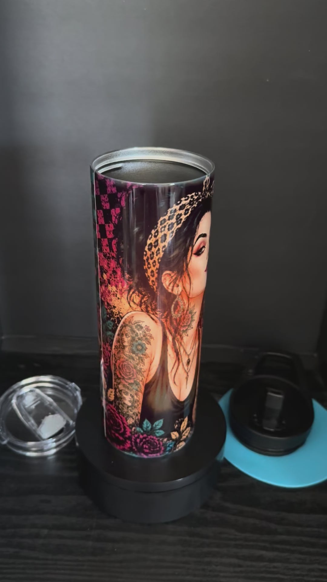 Sip Happens, Ink Helps - 20oz Skinny Tumbler
