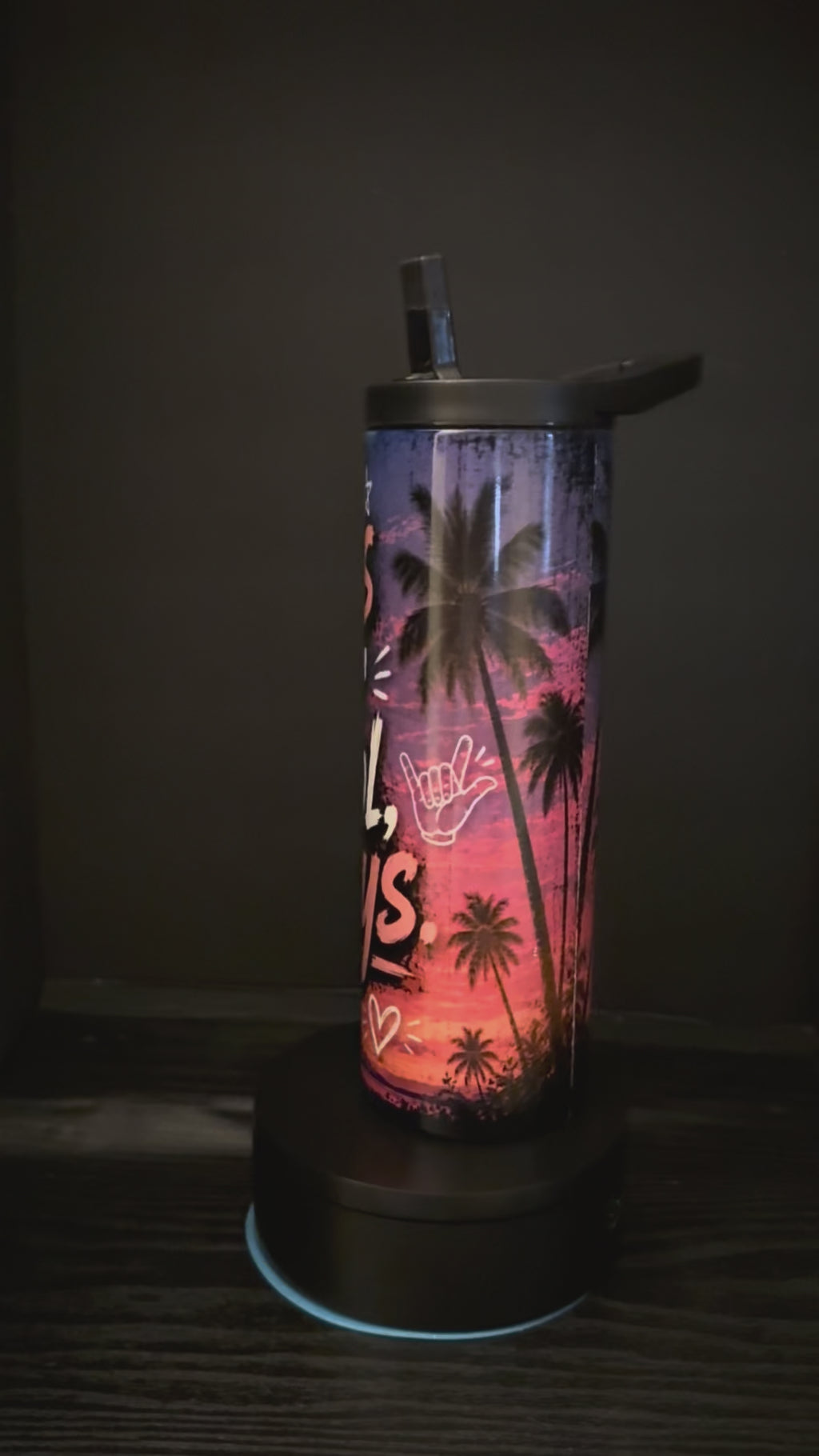 Vibes Over School, Always 20oz Skinny Tumbler