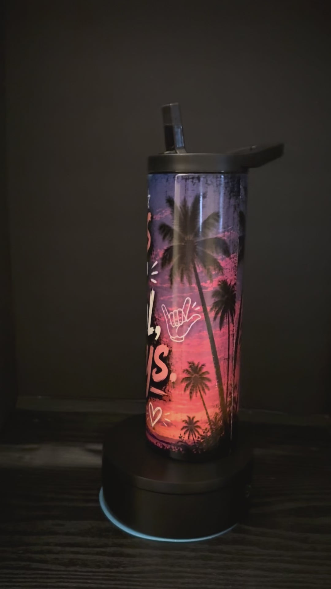 Vibes Over School, Always 20oz Skinny Tumbler