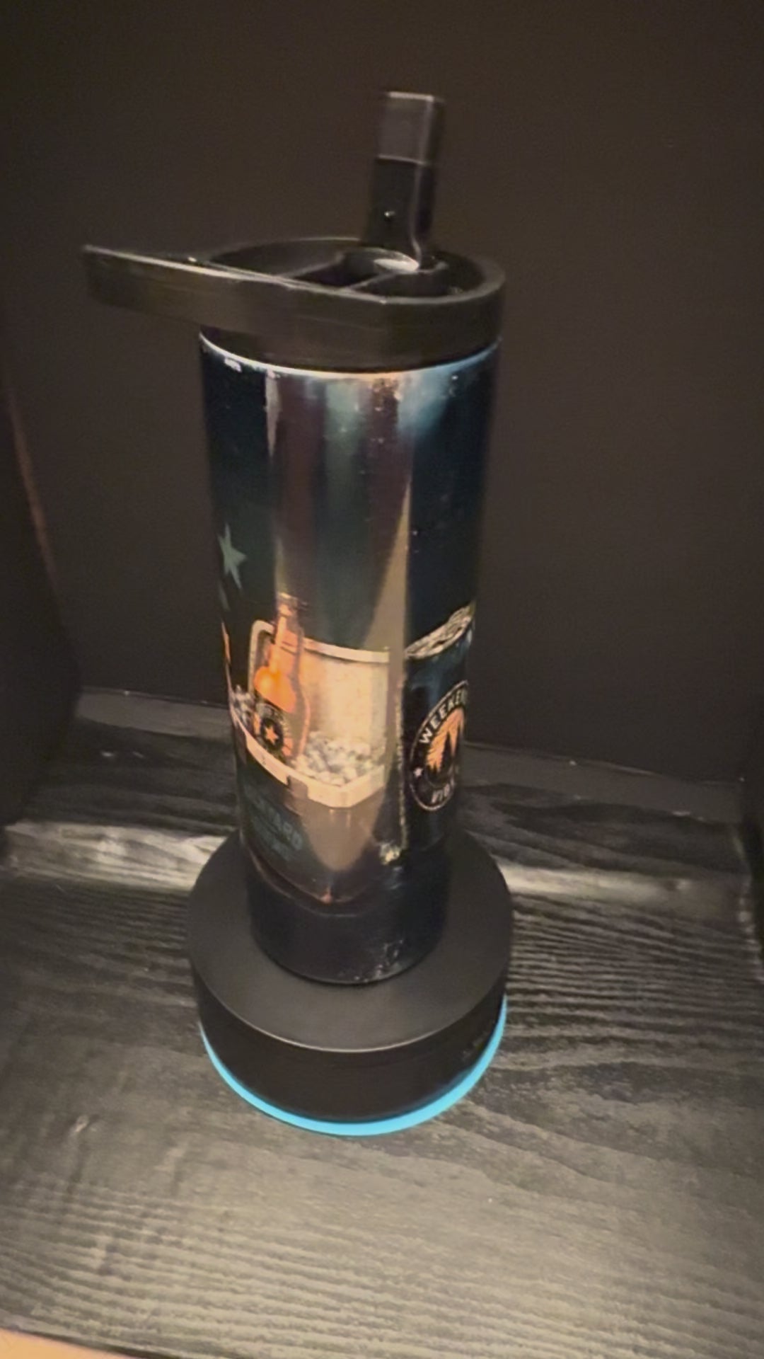 Fueled by Bad Ideas & Cold Drinks 20oz Skinny Tumbler