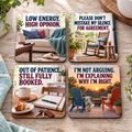 The Low Energy, High Opinion Quartet - Set of 4 Ceramic Coasters